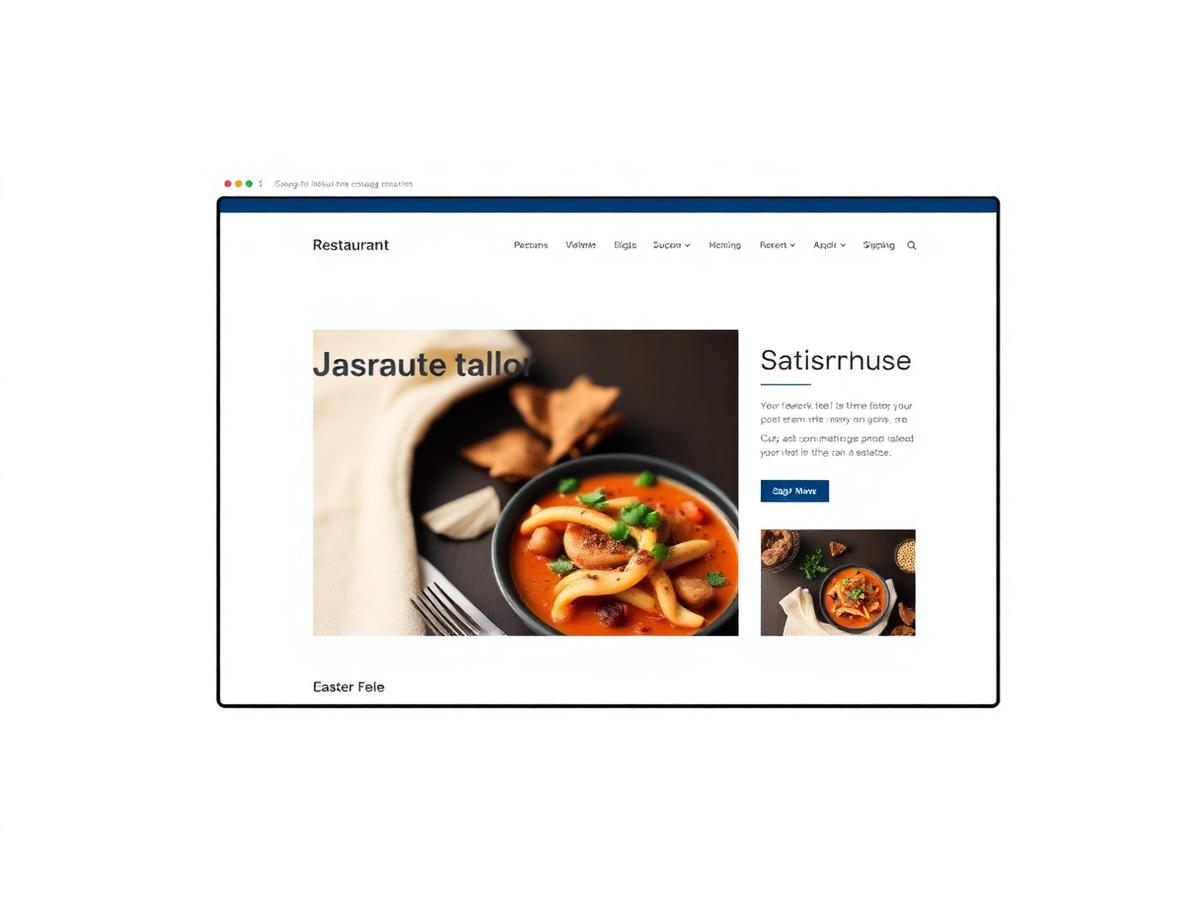 Restaurant Website design preview