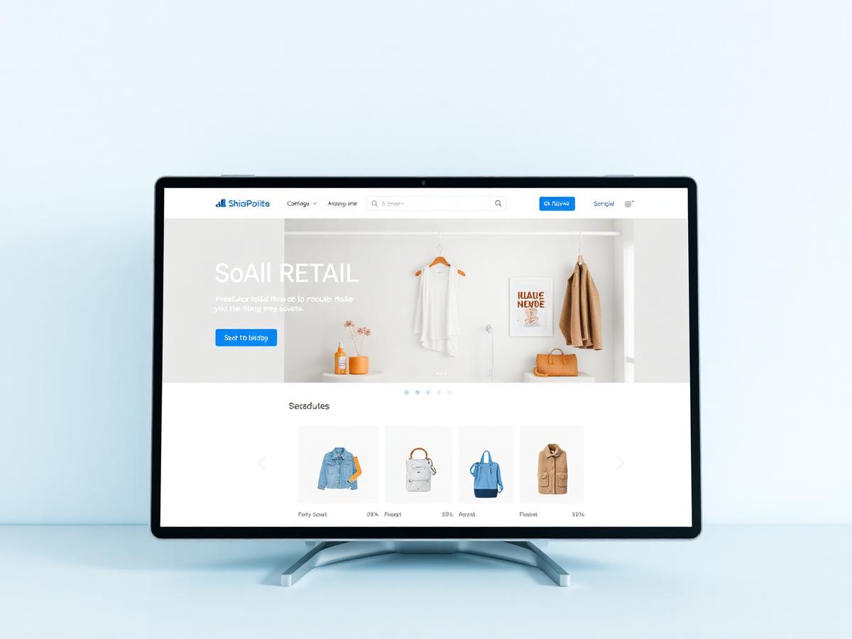 Shop Website design preview